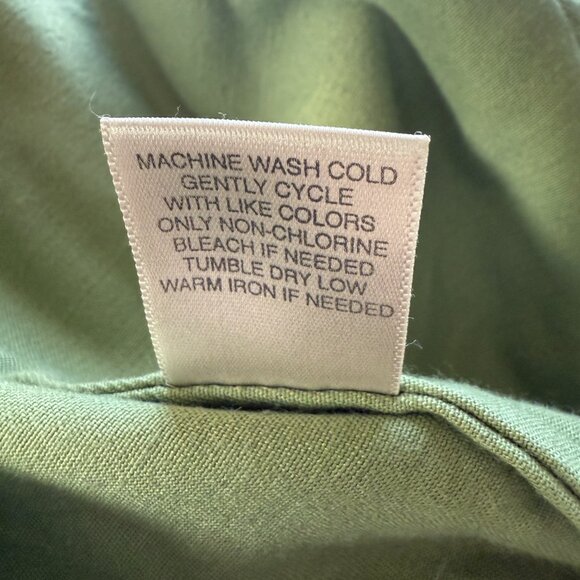 Christopher & Banks pale green stretchy collared long sleeve button down jacket - Picture 11 of 12